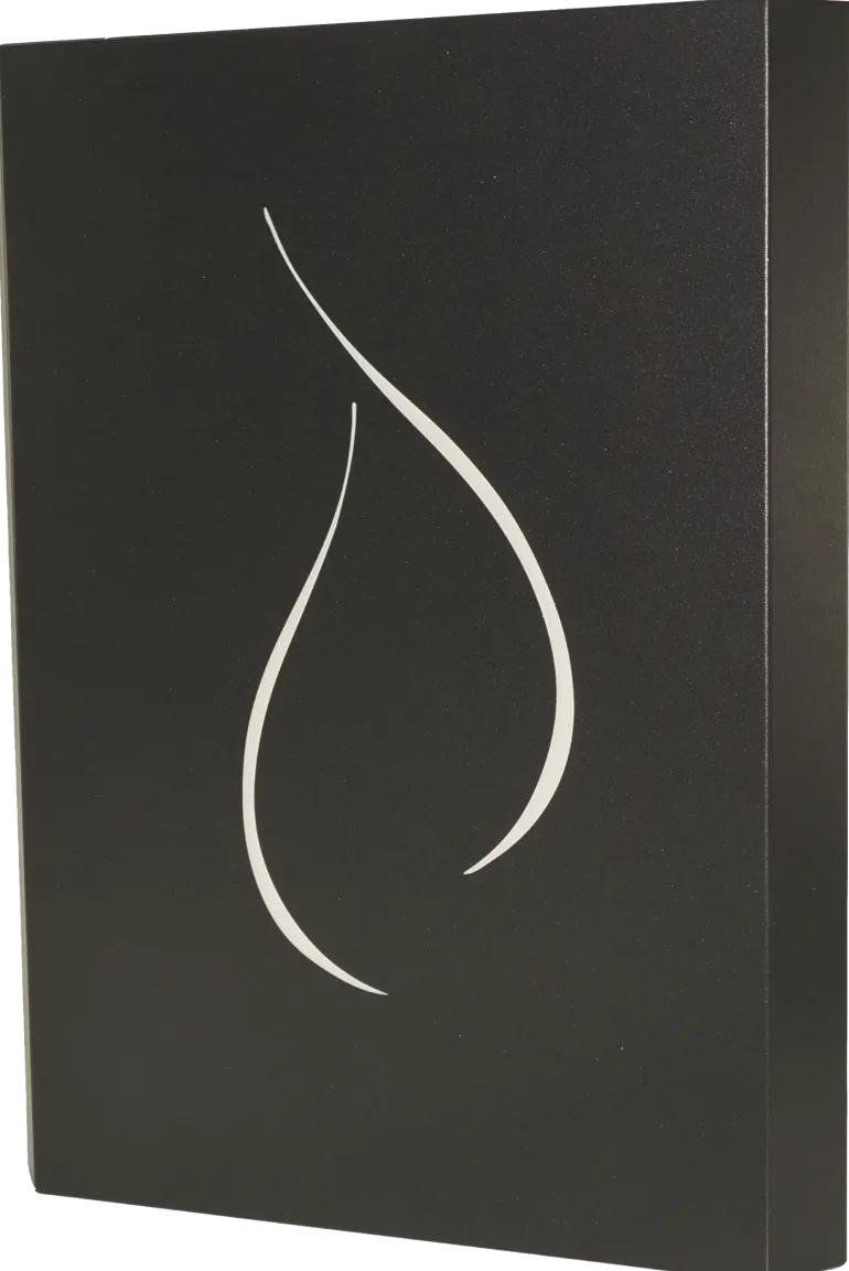 Plaque protection murale 860x1200mm noir flamme
