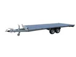 Plateau roues dessous 506x215 freiné 2 essieux PTAC : 3500kg