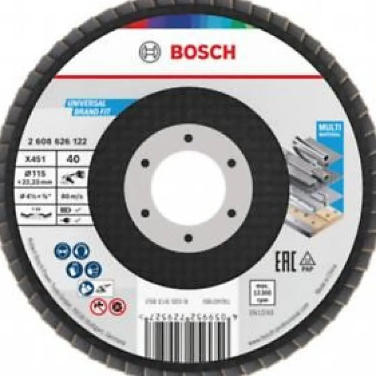Plateau à lamelles X451 Bombé Ø115mm G40 BOSCH