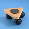 Plateau rouleur triangulaire 13x13x13 cm