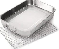 Plat en inox avec grille NAPOLEON