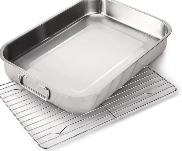 Plat en inox avec grille NAPOLEON