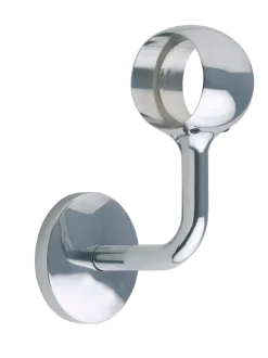 Platine coudée de jonction finition chromée