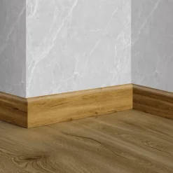 Plinthe PVC Bois d'Haussmann 2400 x 61 x 15 mm