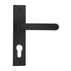 Poignée de porte Onyx Cylindre zamak noir mat entraxe 165mm
