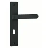 Poignée de porte Onyx pêne dormant zamak noir mat 195mm
