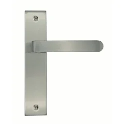 Poignée de porte Onyx zamak Bec de Cane Nickelé Satiné 165mm