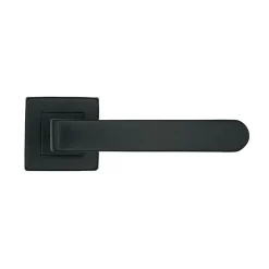 Poignée de porte sur rosaces Onyx zamak noir mat