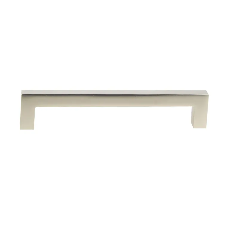 Poignée entraxe 128 mm en aluminium nickel velours x2