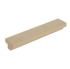 Poignée entraxe 128 mm en bois naturel verni x2