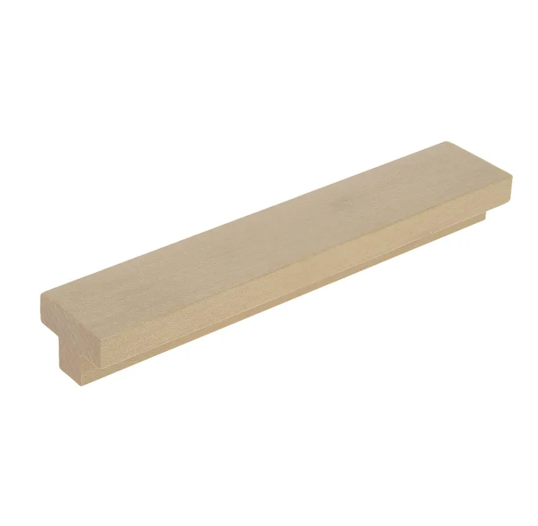 Poignée entraxe 128 mm en bois naturel verni x2