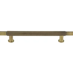 Poignée entraxe 128mm industriel aluminium laiton vieilli x2