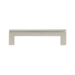 Poigné entraxe 96 mm en aluminium nickel velours x2