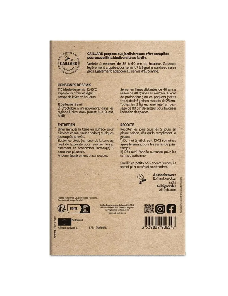 Pois Rond Nain Petit Provencal 200g CAILLARD