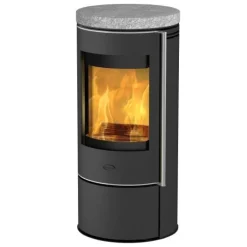 Poêle à bois Irondale noir/pierre ollaire FIREPLACE