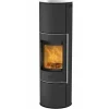 Poêle à bois Rondin Verre noir/dessus verre FIREPLACE