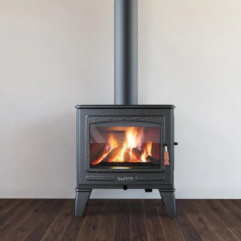 Poêle à bois Vercors E anthracite SUPRA