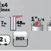 Pompe à variation de débit 4 turbines inox 1300 W