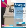 Éponge microfibre bi-faces multisurfaces (x2) STARWAX