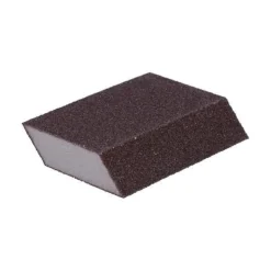 Éponge abrasive 2 angles 126 x 72 x 25 mm Grain 60/100