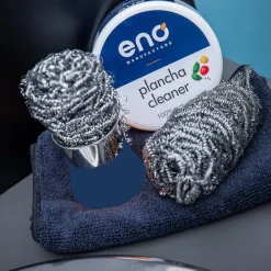 Éponge 3 boules inox pour plancha