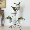Porte plante clé de sol anthracite pour pots Ø20 cm