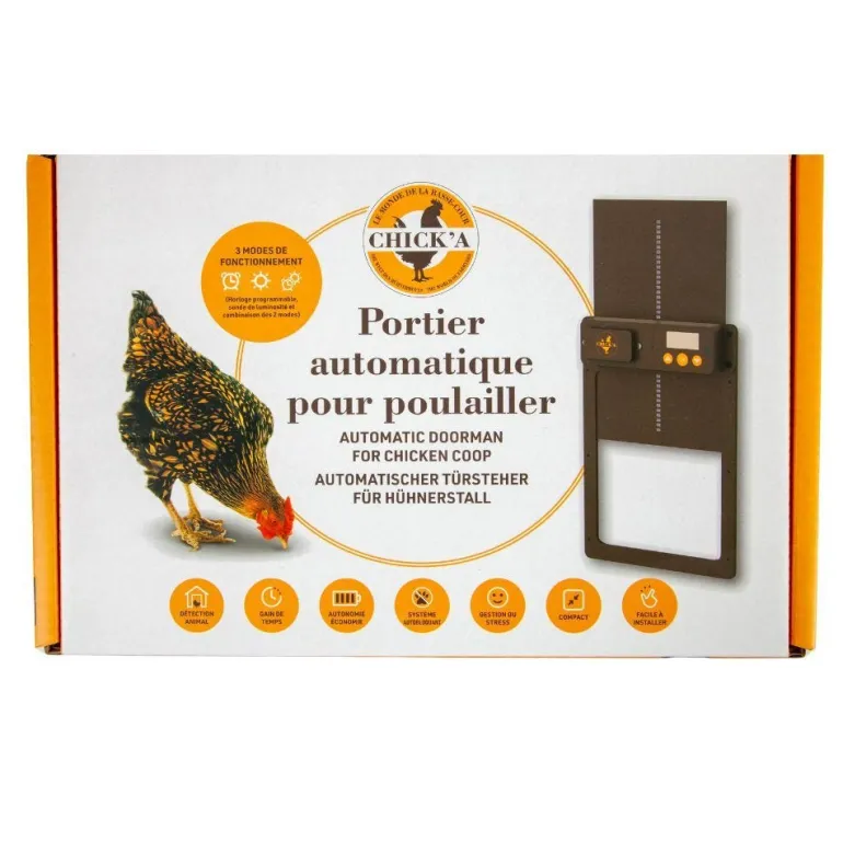 Porte automatique pour poulailler CHICK'A