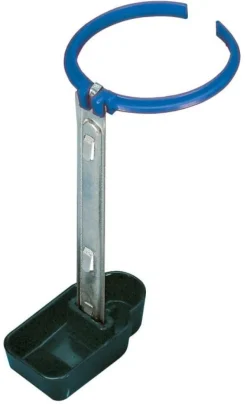 Porte bouteille zinguée avec écuelle PVC