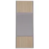 Porte de placard miroir et chêne naturel profil gris 92cm x1