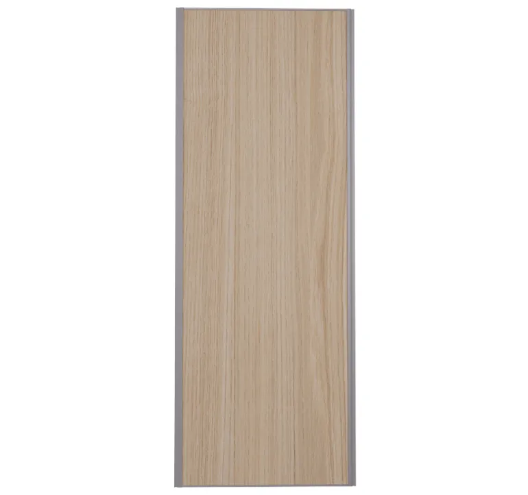 Porte de placard recouplable chêne profil gris 62cm x1