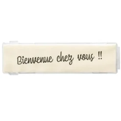 Porte-nom normalisé à encliqueter pour boîtes aux lettres