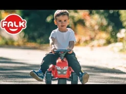 Porteur tracteur Massey Ferguson avec remorque FALK