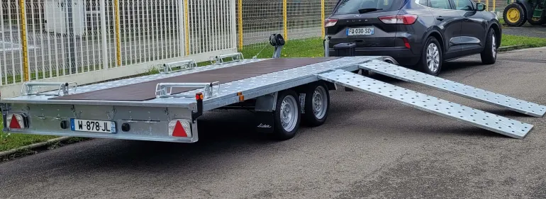 Porte-voiture roues dessous 400x215 PTAC : 2700kg