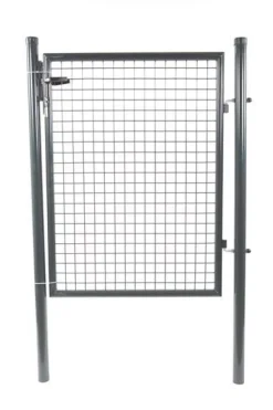 Portillon de jardin à clé 1 x 1,50 m gris anthacite