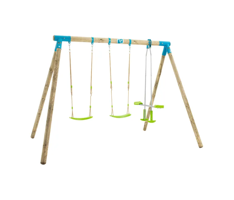 Portique bois genévrier 2 balançoires H.209 cm TP TOYS