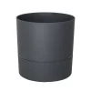 Pot rond gamme Aquaduo Ø24 cm gris anthracite 7L EDA