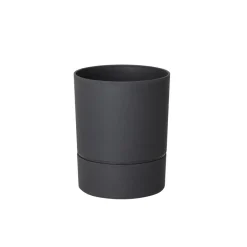 Pot rond gamme Aquaduo Ø13 cm gris anthracite 1,3L EDA