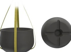 Pot Acaya plastique recyclé Ø136cm noir CHAPELU