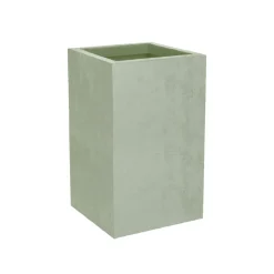 Pot carré haut Basalt Up 49,5 cm 36L vert amande EDA