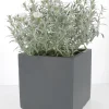 Pot Clayfibre Cuby 23 cm gris