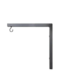 Potence moderne carré en tube anthracite 30x30,5 cm