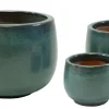 Pot en terre émaillée Glazed vert