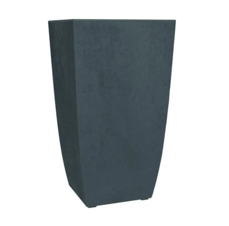 Pot haut carré Diva Basalt gris anthracite 42L EDA
