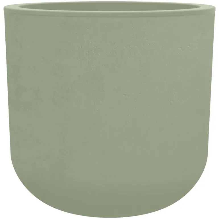 Pot rond Basalt Up Ø38,5 cm 32,5L vert amande EDA