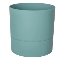 Pot rond gamme Aquaduo Ø19 cm vert eucalyptus 3,5L EDA