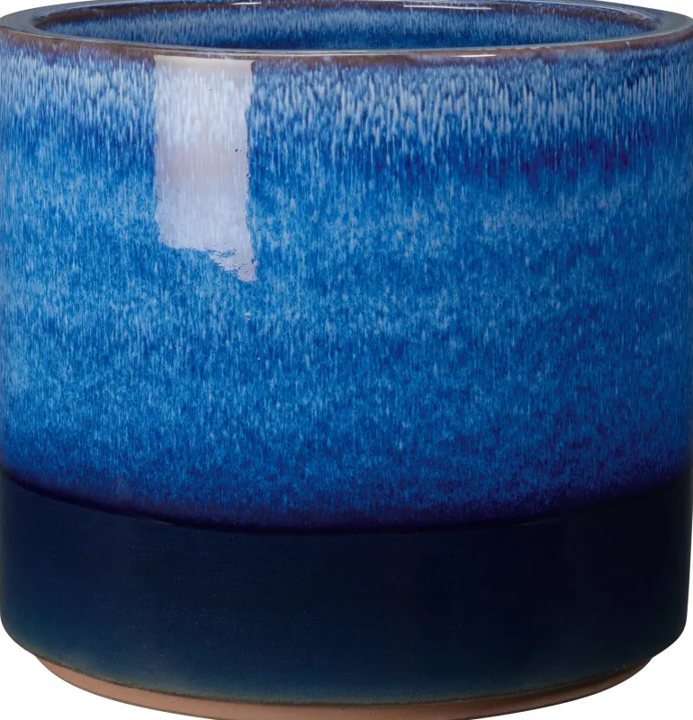 Pot rond Océan Ø20 cm bleu DEROMA