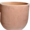 Pot rond Whitewash Bullet terre cuite Ø 33 cm