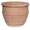 Pot rond Whitewash Greek Egg terre cuite Ø 28 cm