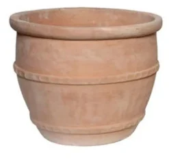 Pot rond Whitewash Greek Egg terre cuite Ø 58 cm
