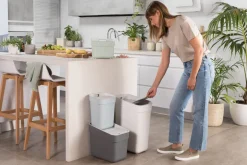 Poubelle de tri Ready to collect 30L blanche